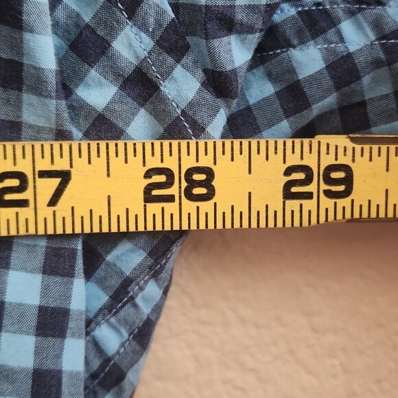 Tommy Bahama Shirt Mens 2XL Blue Check Button Up Long Sleeve Pima Cotton Casual - Picture 10 of 10